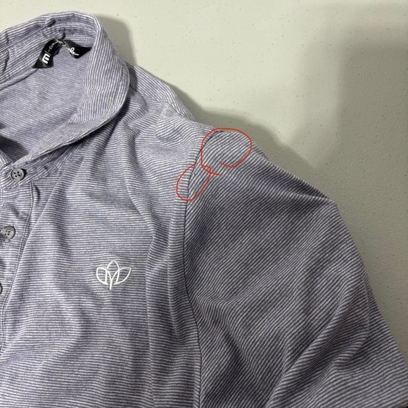 Travis Mathew Men Golf Polo Short Sleeve Shirt L Cotton Modal Embroidered FLAW - Picture 8 of 9